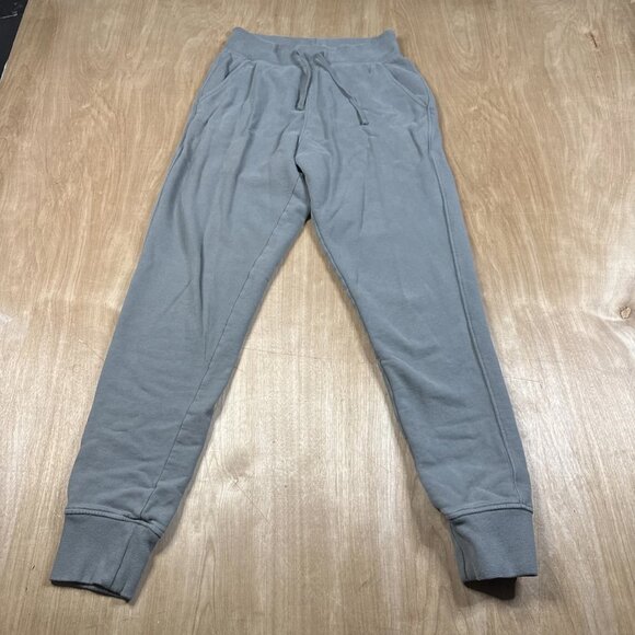 All Saints Sweatpants Men Olive Green Jogger Elastic Waist Fleece Tapered Sz XS - Picture 1 of 7